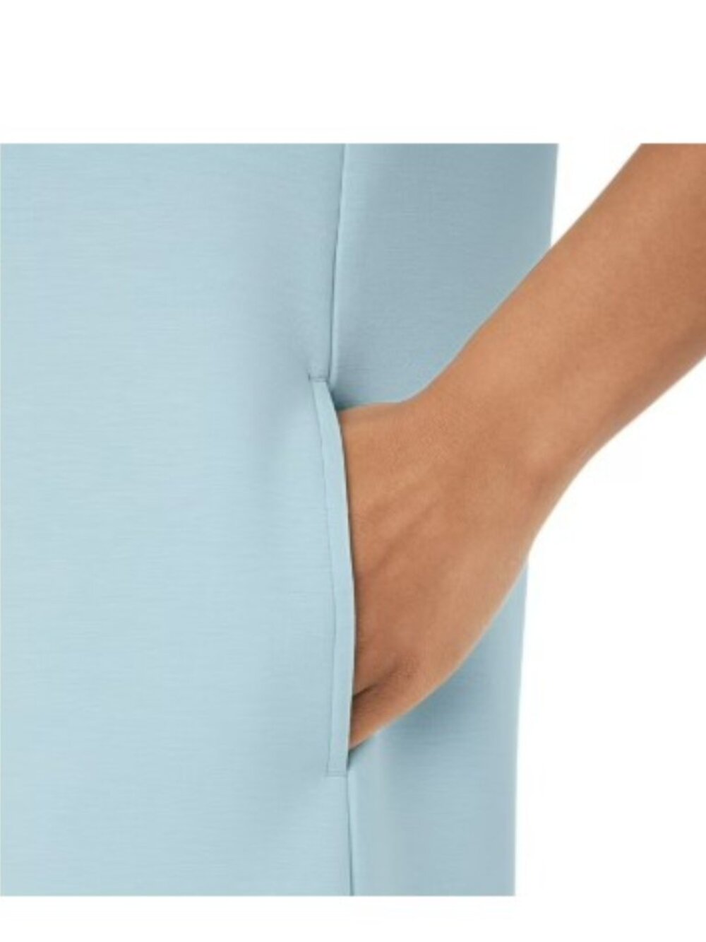 Women's Sandwash Dress Blue Relaxed Fit Pockets Multiple Sizes - Picture 3 of 3